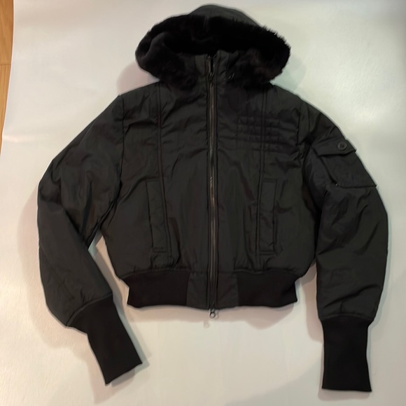 Mendocino Black Women’s Bomber Jacket Size Large - Picture 3 of 5